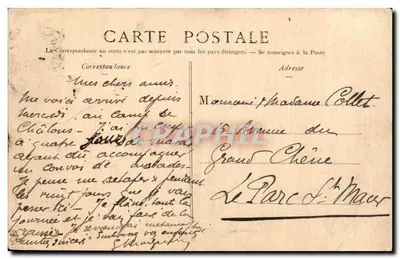 Campo de Chalons — No Acampamento — Livraria Militar Guérin Mourmelon — Verso