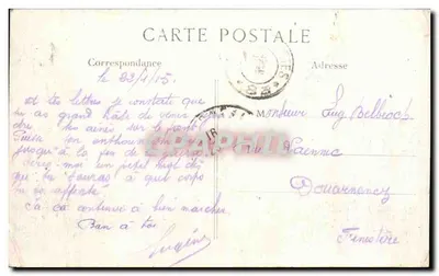 Albert — O Hôtel-de-Ville após o bombardeio — L. C. H. Paris — Verso