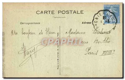 Ham (Somme) — Demolições após a guerra — Phot-Expres - Visé Paris — Verso