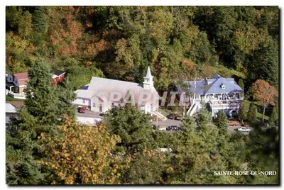 Sainte-Rose-du-Nord — vista aérea de uma vila no coração das montanhas — produzido e editado por Gaston Maziaide