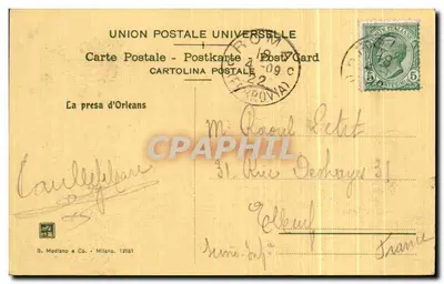Jeanne d'Arc — 1412-1431-1909 — S. Modiano e Co. Milano — Rewers