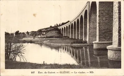 Env. de Guéret — GLÉNIC — O viaduto — ND.