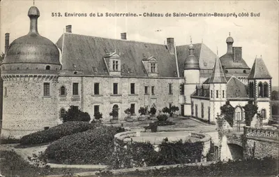 Castelo de Saint-Germain-Beaupré — Environs de La Souterraine, lado Sul — editor A. C. (n° 513)