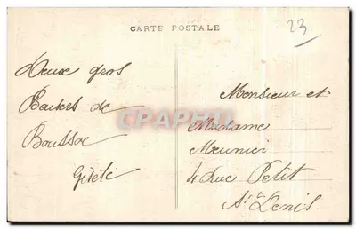 Pierres Jaumâtres, blisko BOUSSAC (Creuse) — A. de Nussac, Wyd., Guéret — Rewers