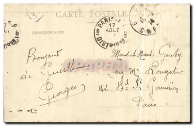 Fresselines (Creuse) — Conflito das duas Creuse — A. de Nussac, editor Guéret — Verso