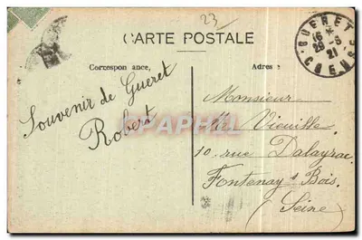 Guéret — Katedra (Portail z XIII wieku) — Wydawca Robert, nr 23 — Rewers