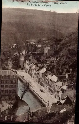 Aubusson (Creuse) — As margens da Creuse — Rua Vaveix