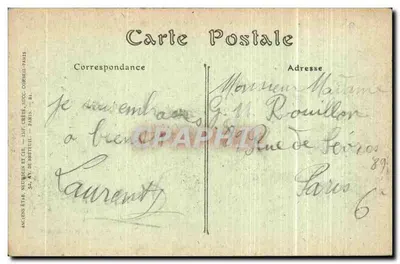 Soissons — A Praça do Cloître — G. Nougèrude, Soissons — Verso