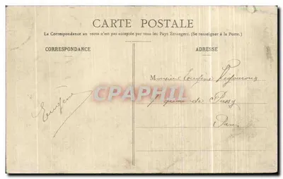 Campo de Mailly - Um Salão dos Srs. Oficiais — Impressão Militar Guérin, Mourmelon — Verso