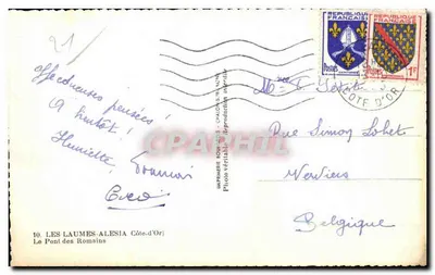Les Laumes-Alesia — Most Rzymski — Wydawnictwo Bou tiers, Côte-d'Or — Rewers