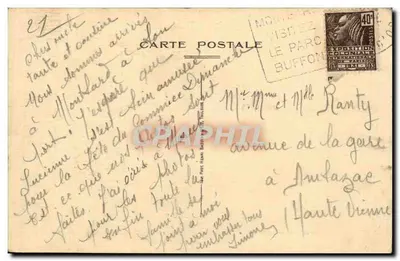 Montbard — A Brenne — Edit. rés. Renoit Libraire — Verso