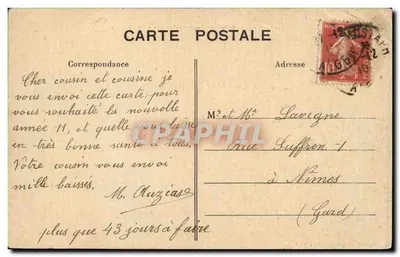 Un Campo di Cacciatori dell'Africa in Manovra — Collezione Régence - A. L., edito Alger — Verso