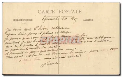 Duas mulheres e um militar perto de um poste indicador — 'Béthune' — editor desconhecido, n°4 — Verso