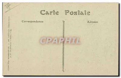 Bourges — Wielka Aleja ogrodu Urzędu Miasta — wydawca Céété, nr 5053 — Rewers