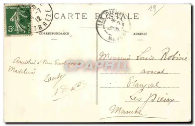 Widok wnętrza kościoła św. Martyna — Brive, Corrèze — Fototypia Puydebois - Brive, nr 134 — Rewers