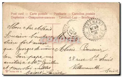 Cavaliers ottomans — scène de campagne — éditeur 'Dopisnice' série 470.5 — Achterkant