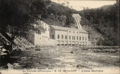 Le Saillant — A Usina Elétrica — A Corrèze Pitoresca — 6. Fototipia Bessot e Guilonie, Brive