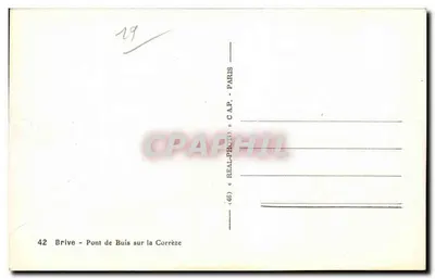 Brive - Most Buis nad Corrèze — C.A.P. — n°42 — Rewers