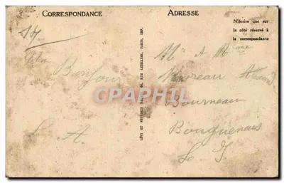 Lisieux — Stare domy ulicy aux Fèvres (XVI wiek) — ND — Rewers