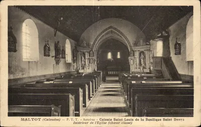 Maltot - P T T Autobus - Colônia São Luís da Basílica São Denys - Bilhete postal antigo