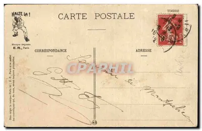 Trauerzug für Mademoiselle Laclasse — E.R. Paris, Nr. 14891 — Rückseite