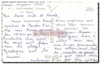 Rondvaart van Dives-Cabourg — Uitgever Gaby, N°24 — Achterkant