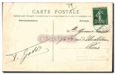 Morez-du-Jura — Rue des Jardins — B.F., Paris — Cliché R. Chapnus — n°1429 — Verso