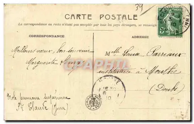 St-ClAUDE - Les Bords de la Bienne - Cl. P. R. — Verso