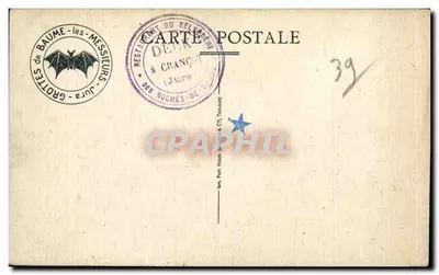 Baume-les-Messieurs — Oude Parochiekerk — Uitgever: Les P. P. H. de Baume-les-Messieurs — Achterkant