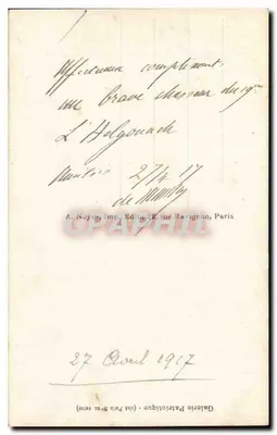 Geral De MAUD'HUY — Promovido Cavaleiro da Legião de Honra — Chiché Pirou, n°45 — Verso