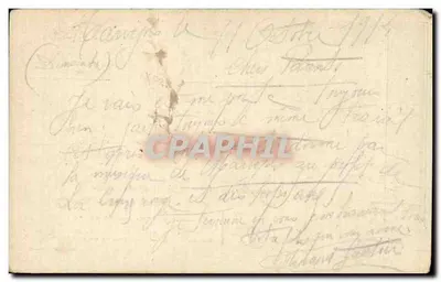Der Generalissime Joffre — Correspondance des Armées de la République — Courrier Rapide — Rückseite