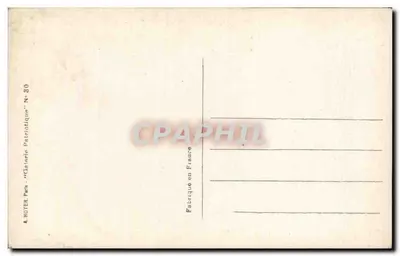 Sergeant Roux carrying his wounded captain — Citation to the Army Order — Publisher Roter, Paris, No. 30 — Back