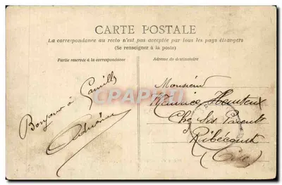 Cena de Quartel — Os palatés — Héliotypie Dugas et Cie, Nantes — Verso