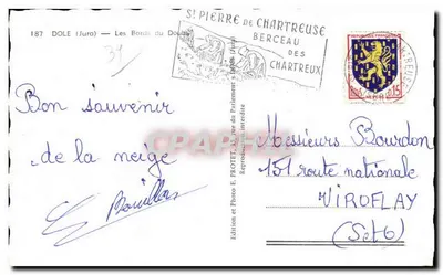 Most nad Meige — Saint-Pierre-de-Chartreuse — Wydawnictwo E. Protet, nr 187 — Rewers