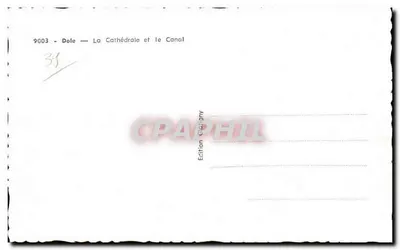 Dole — Katedra i Kanał — Wydawnictwo Gélanvy, nr 9003 — Rewers