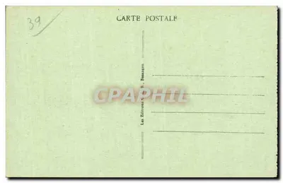 Castelo e Lago de CHALAIN (Jura) — Locais Pitorescos da Franche-Comté — Edições E. B. Beaussou — Verso