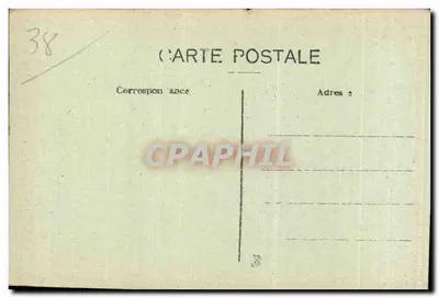 Grenoble - Rue Felix Poulat - A Igreja de São Luís - Bilhete postal antigo — Verso