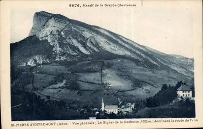 São Pedro d'Entremont - Vista Geral - O Sinal da Cochette - Bilhete postal antigo