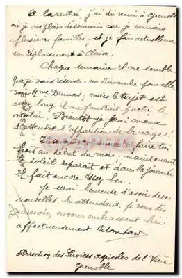 Claix (Isère) — Fort Comboire i łańcuch Alp — Wyd. Mathieu, n° 497 — Rewers