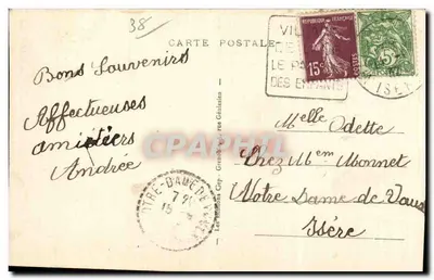Zima w Villard-de-Lans (1040 m.) — Ogólny widok — Wydawnictwo Gep, Grenoble — Rewers