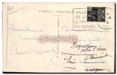 Villard-de-Lans — Widok ogólny — wydawca nieznany, nr 5920.34 — Rewers