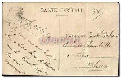 Grenoble — Place Notre-Dame e Monument do Centenário — por Henry Ding — E.R. — Verso