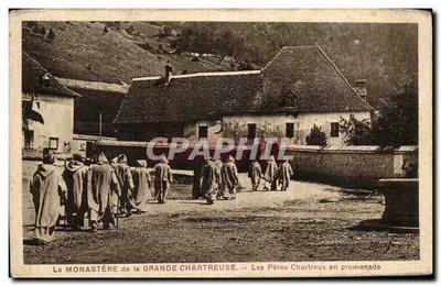 O MONASTÉRIO da GRANDE CHARTREUSE — Os Padres Chartreux em passeio — Edição Mari. Mantovano irmãos - Grenoble