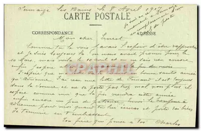 Sermaze-les-Bains — Ansicht der Cheminon-Straße nach dem Bombardement — Verlag St-Dizier — Rückseite