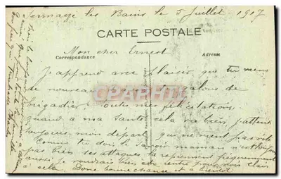 Sermaize-les-Bains (Marne) — Ruiny starej świątyni po bitwie nad Marną — Phot-Express, Visé Paris 287 — Rewers