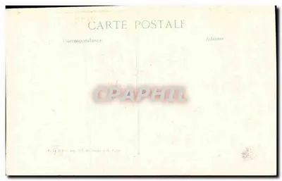 Katedra w Reims — Najświętsza Maryja — Rekonstrukcja po 1914 — Wydawca E. La Drey, Paryż — Rewers
