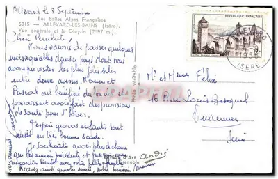 Allevard-les-Bains — Ogólny widok i Gloyzin (2197 m) — Andrés — Rewers