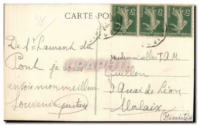 Kościół św. Bruna — St-Laurent-du-Pont (Isère) — Zbiór L. Grimal, Chambéry, n° 2964 — Rewers