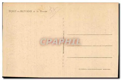Pont-de-Royans e a Bourne — Héliogravure Macon — n°38 — Verso