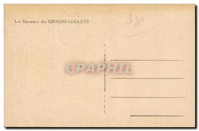 Les Barraqués dos Grandes Goulets — Héliogravure C. Macon — n°38 — Verso